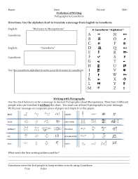Cuneiform Worksheet