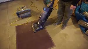 commercial carpet using the pile vac