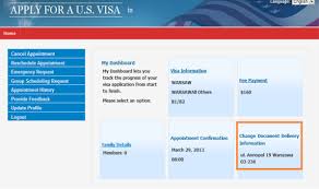 Apply For A U S Visa Change Document Delivery Address