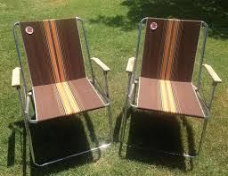 rv cing with 70s lawn chairs