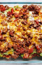the ultimate 7 layer taco dip with meat
