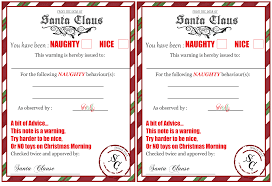 This is something you can do before christmas or right on. Letter From Santa Naughty List