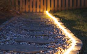 rope light ideas for diy outdoor