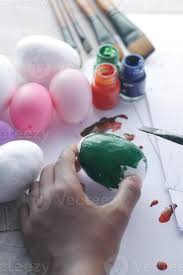 Painting On A White Color Egg 10324734