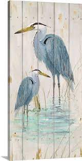 Blue Heron Duo Wall Art Canvas Prints