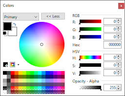 changing text color paint net