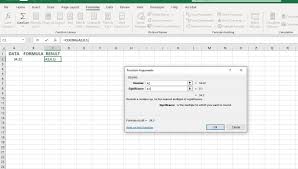 excel ceiling function to round numbers
