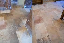 sandstone tile cleaning job