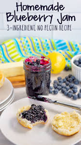 make blueberry jam no pectin recipe