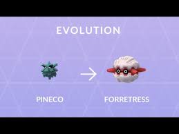 Forretress Complete Evolution Chain Pineco Evolving Into Forretress Gen 2 Pokedex Entry