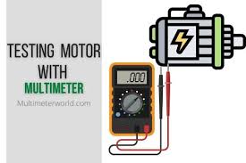 motor winding with multimeter