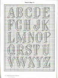 Alphabet With Shadow Pattern Chart For Cross Stitch