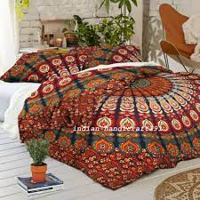 Indian Mandala Bedding Set Throw Hippie