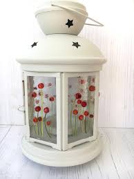Buy Poppy Fl Fused Glass Lantern