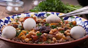 Two easy recipes just to get you used to the flavors. Jewish Cookery Kosher Recipes New Grain Vegetarian Cholent