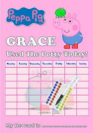 Peppa Pig George Girls Potty Training Reward Chart With Free