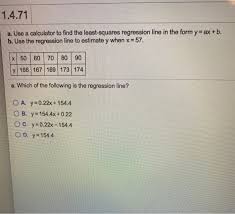 Calculator To Find The Least Squares