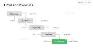 Diagram Of Downward Steps As Project Task Flowchart