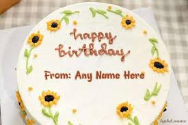 birthday cake with name