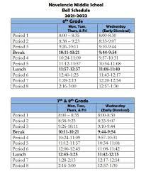 bell schedule navelencia middle