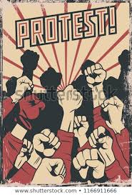 Protest Resistance Propaganda Poster Stock Vector Royalty Free