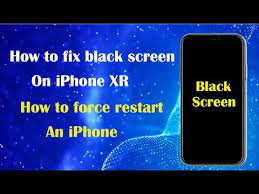 how to fix a black screen on iphone xr