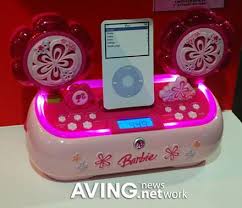 the barbie ipod dock yes it s pink