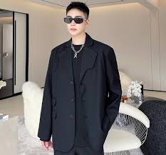 Black Suit Coats Chic Youth Blazer