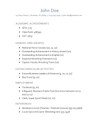 High School Resume Academic Resume Builder Resume Templates    http   www resumecareer
