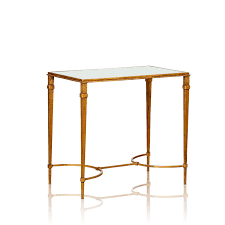 Deco Side Table Antique Gold For