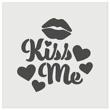 kiss me lips diy cookie wall craft