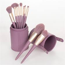 portable 9pcs makeup brushes set