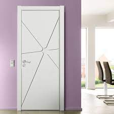 Modern White Lacquer Wooden Door Design
