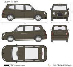 Levc Tx Taxi Vector Drawing