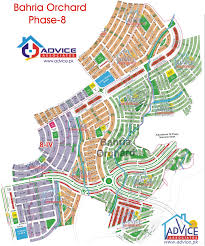 map of bahria town all phases and blocks