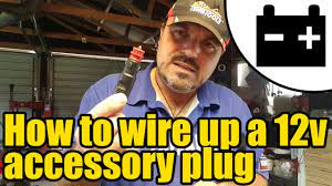 240 volt plug wiring diagram. How To Wire Up A 12v Accessory Plug 1953 Youtube
