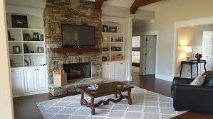 Family Room Around A Wall Mounted Tv