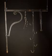 18th Century Wrought Iron Chimney Crane