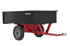 craftsman 12 cu ft steel dump cart in
