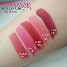 purbasari lipstik matte lipstick