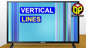 vertical lines problem on led tv screen