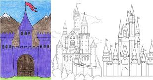 25 easy castle drawing ideas how to
