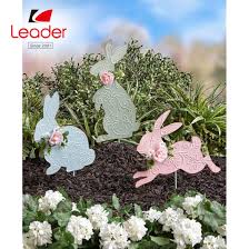 Colorful Pastel Easter Bunny Garden