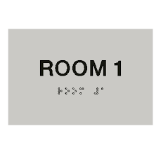 Tactile Room Sign With Ca Complaint Grade 2 Braille