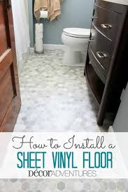 how to install sheet vinyl floor