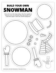 These spring coloring pages are sure to get the kids in the mood for warmer weather. Build Your Own Snowman Free Printable Pjs And Paint
