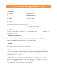 Landlords Contract Template Sample Tenancy Formal Early Lease
