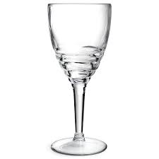 Acrylic Ribbed Wine Glass 12 3oz