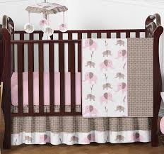 pink and taupe mod elephant baby
