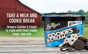 breyers frozen dairy dessert cookies